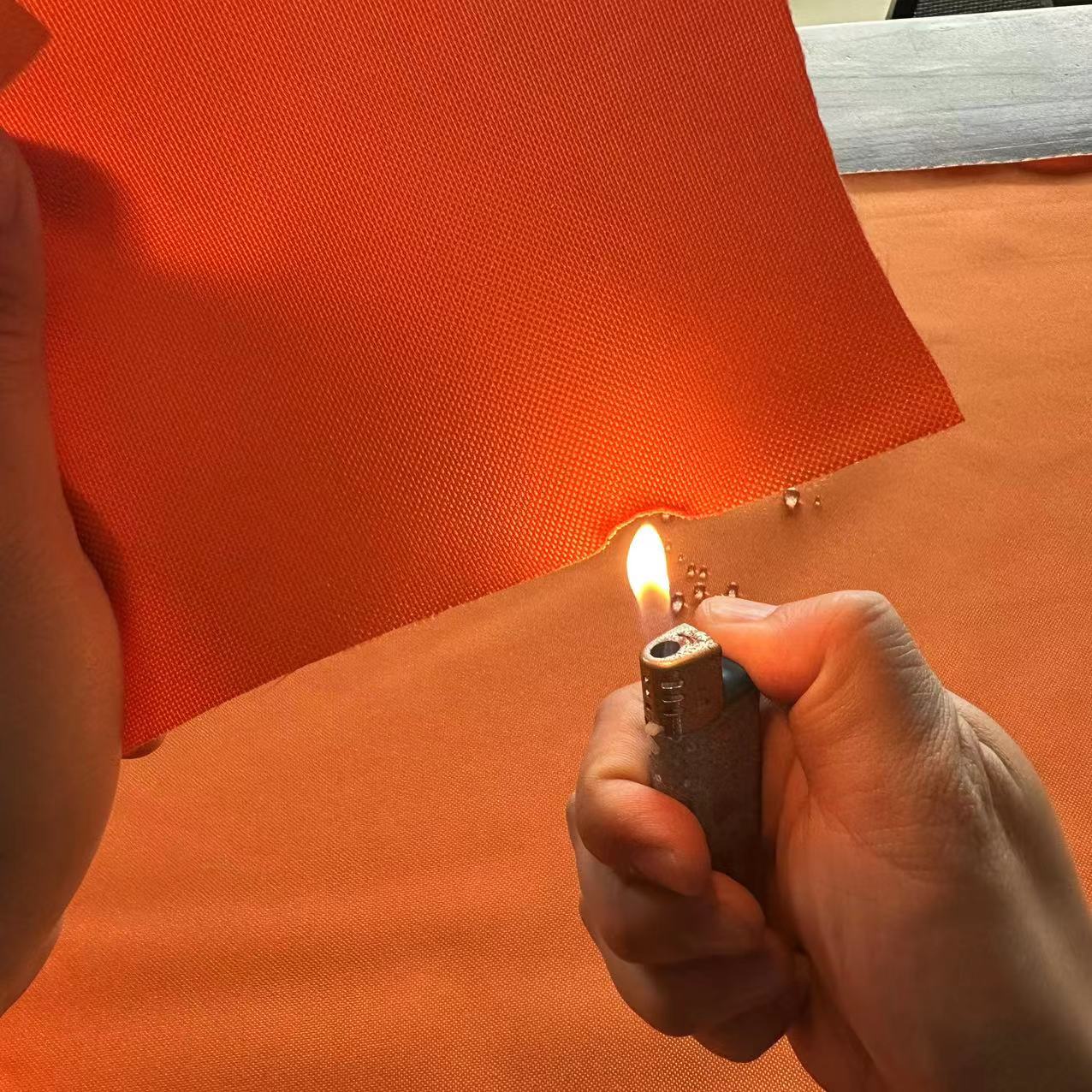 涤纶600D防水牛津布阻燃PU色浆涂层户外帐篷罩子箱包面料